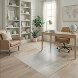 Beige Neutral Layered Geometric Area Rug