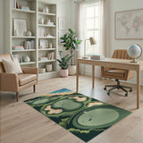 Coastal Golf Course Aerial Greens Area Rug