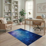 Abstract Area Starry Nebula Galaxy Area Rug