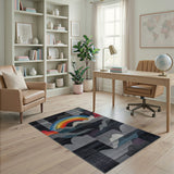 Rainbow Peaks Geometric Area Rug