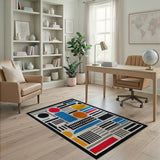 Vibrant Geometric Multi-Color No. 6 Area Rug