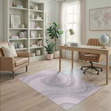Purple Swirl Abstract No. 2 Area Rug