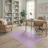 Purple Gingham Checkered Area Rug