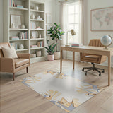Abstract Organic Floral Area Rug