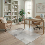 Neutral Tonal Block Geometric Area Rug