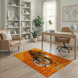Prowling Orange Tiger Heritage Rug