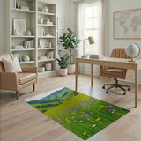 Wildflower Alpine Meadow Area Rug
