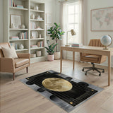 Golden Moon Geometric Area Rug