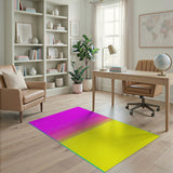 Magenta to Sunny Yellow Dotted Gradient Area Rug