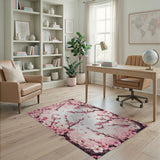 Sakura Cherry Blossom Pink Area Rug