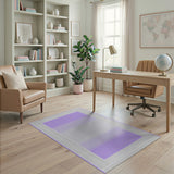 Purple Dotted Geometric Modern Area Rug
