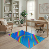 Rainbow Flight Trails Area Rug