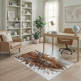 Majestic Spotted Deer Antler Area Rug