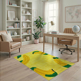 Cheerful Banana Bunch Yellow Area Rug