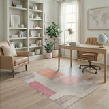 Multi-color and Patterns Abstract Curved Shapes Multi-Color Area Rug