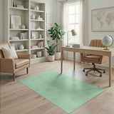 Playful Mint Green Doodle Area Rug