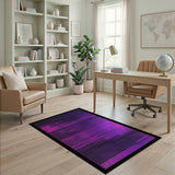 Purple Gradient Stripe Area Rug