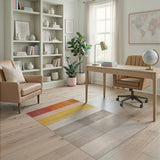 Multi-color and Patterns Horizontal Stripe Vibrant Multi-Color Horizontal Stripe Area Rug
