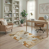 Playful Savanna Giraffe Lion Kids Rug
