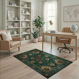 Green Heritage Tribal Emerald Green Heritage Tribal Area Rug