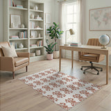 Red Heritage Tribal Knotwork Area Rug