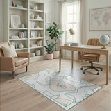Whimsical Abstract Pear Area Rug