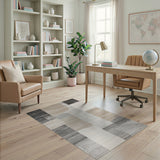 Geometric Modern Grey Modern Abstract Grey Geometric Area Rug