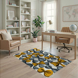 Abstract Twisted Bow Pattern Area Rug