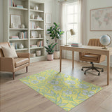 Sunny Yellow Chamomile Floral Area Rug