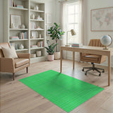 Green Gingham Green Gingham Checkered Area Rug