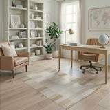 Beige and Neutral Geometric Modern Beige Neutral Geometric Stripe Area Rug