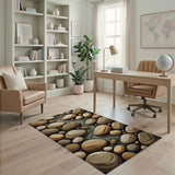 Pebble River Stream Area Rug