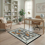 Grey Fox and Owl Kids Area Rug