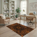 Orange Heritage Tribal Area Rug