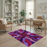 Vibrant Swirl Multi-Color Abstract Area Rug