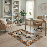 Kudu Antelope Southwestern Area Rug