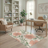 Pink Floral Vintage No. 7 Area Rug