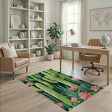 Southwestern Cactus Garden Area Rug