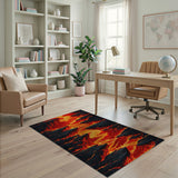 Lava Abyss Cliffs Area Rug