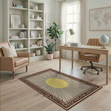 Ornate Sunburst Medallion Rug