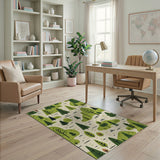 Lush Evergreen Forest Area Rug