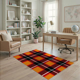 Orange Bold Orange Buffalo Plaid Area Rug