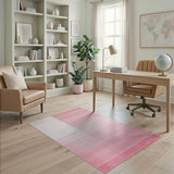 Blush Pink Watercolor Gradient Area Rug