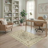 Beige Floral Vintage No. 2 Area Rug