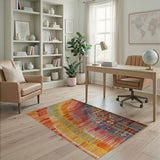 Vibrant Multi-Color Woven Tribal Rug
