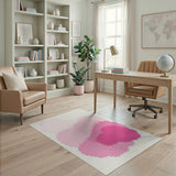 Pink Dreamy Layered Pink Clouds Area Rug