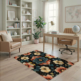 Cosmic Lotus Bloom Multi-Color Area Rug