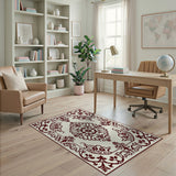 Ornate Red Ornate Red Medallion Persian Area Rug