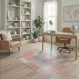 Geometric Multi-Color Block Area Rug