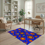Kids Emergency Vehicles Cartoon Pattern Rug